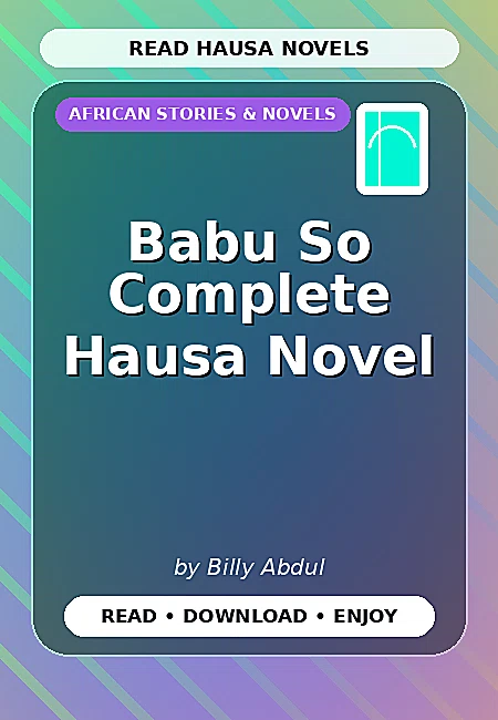 Babu So Complete Hausa Novel